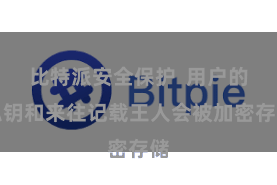 比特派安全保护  用户的私钥和来往记载王人会被加密存储